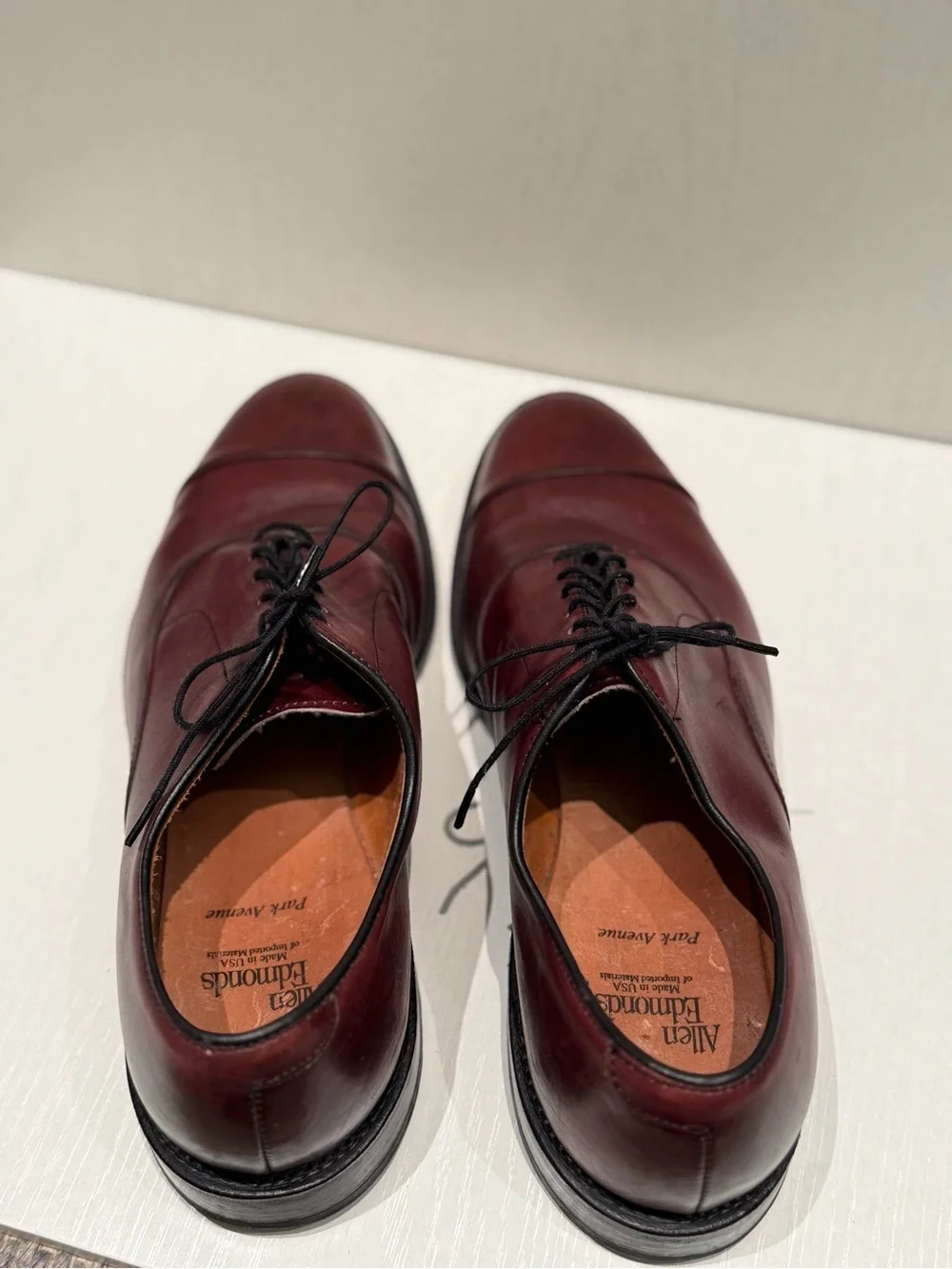 Allen Edmonds Oxford Dress Shoes -Size 10 3E (Wide) Burgundy/Oxblood Men’s